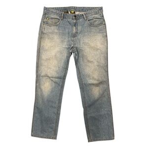 CAT Caterpillar Men’s Blue Denim Jeans 38x32 Workwear Straight Fit